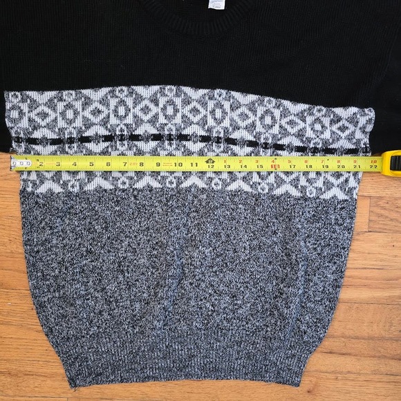 Vintage Sweater Graphix 80s Knit Mens XL Geometric Sweater Long Sleeve Grandpa - Picture 4 of 5